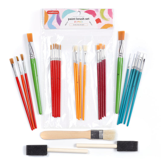 Image of Bulk Assorted Paint Brush Set Overview