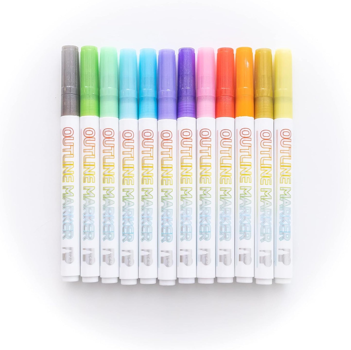 Image of Bulk Glitter Markers Color Display | Caption-Bulk Glitter Markers Color Display