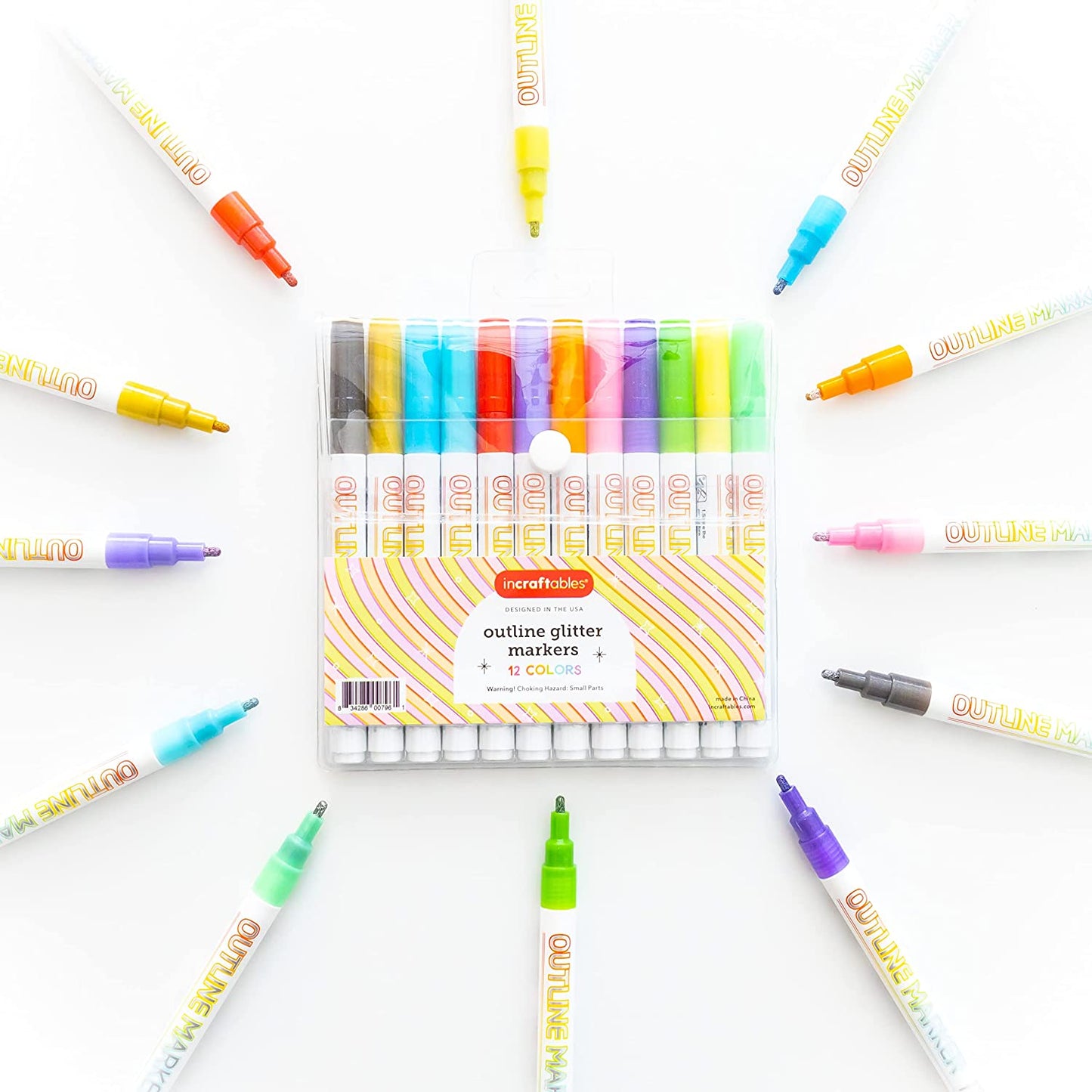 Image of Bulk Glitter Markers Set Overview | Caption-Bulk Glitter Markers Set Overview