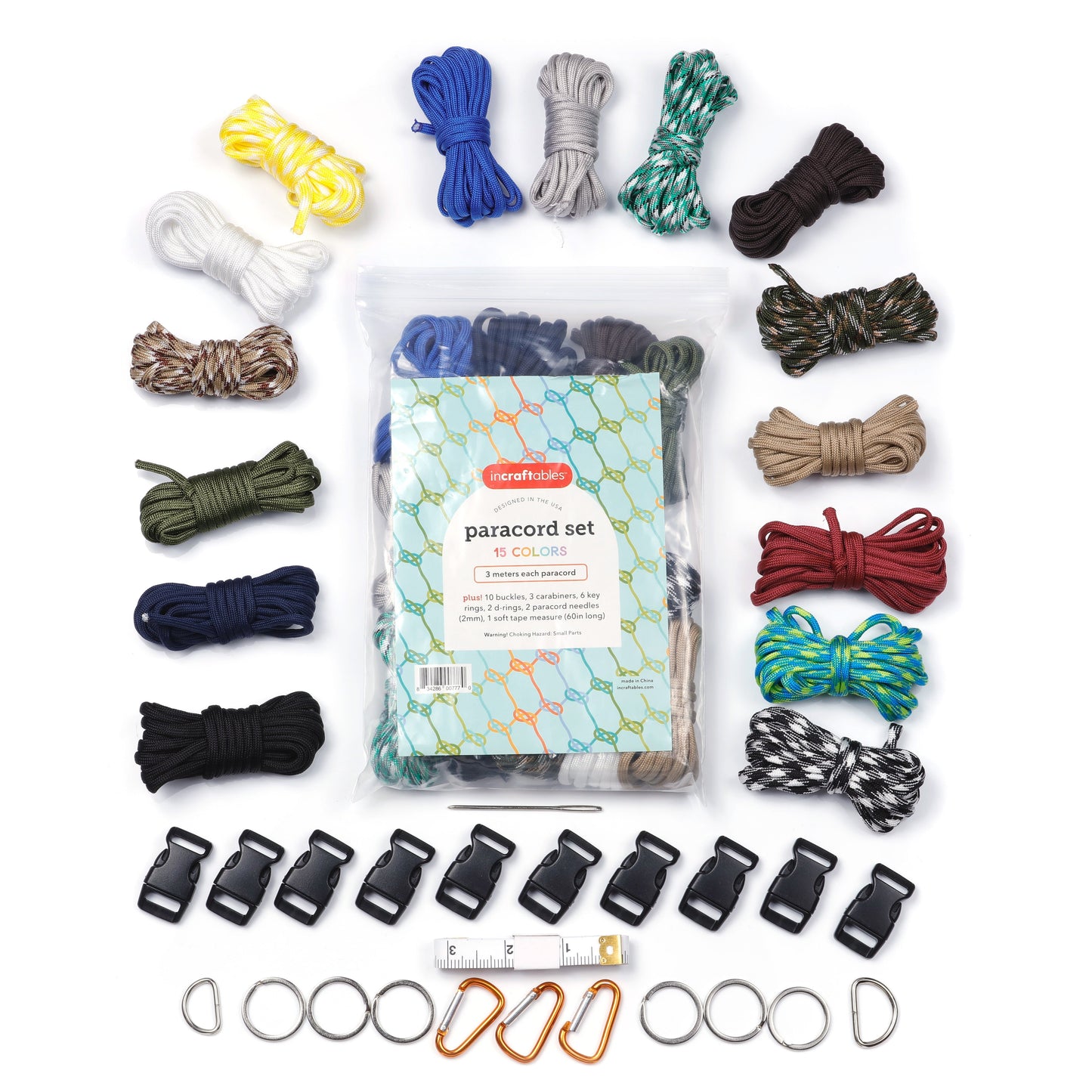 Image of Bulk Paracord Set Overview | Caption-Bulk Paracord Set Overview