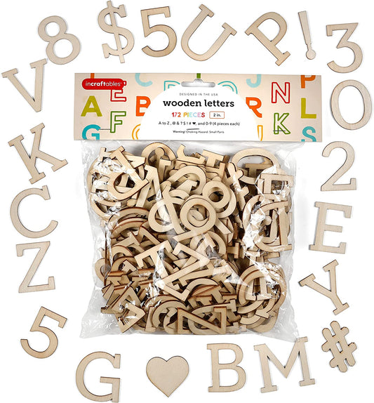 Image of Bulk Wooden Letters Set Overview
