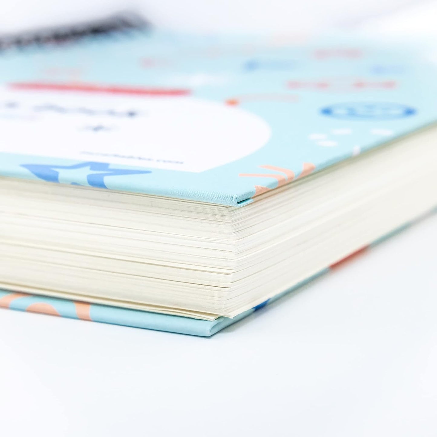 Image of Close-up of Bulk Sketchbook Binding and Pages | Caption-Close-up of Bulk Sketchbook Binding and Pages