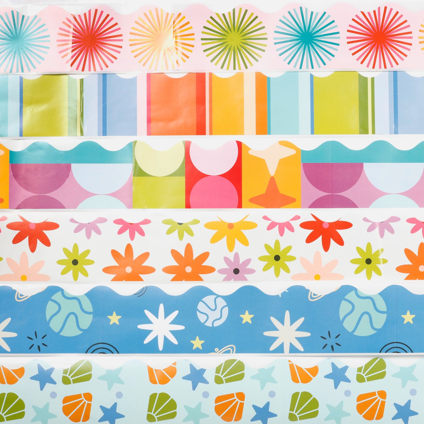 Image of Close-up of Bulletin Border Stickers in Use | Caption-Close-up of Bulletin Border Stickers in Use