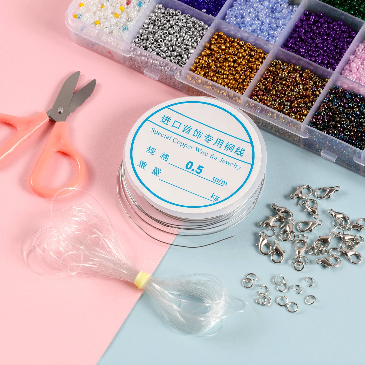 Image of Crafting Tools and Accessories with Bulk Seed Beads | Caption-Crafting Tools and Accessories with Bulk Seed Beads