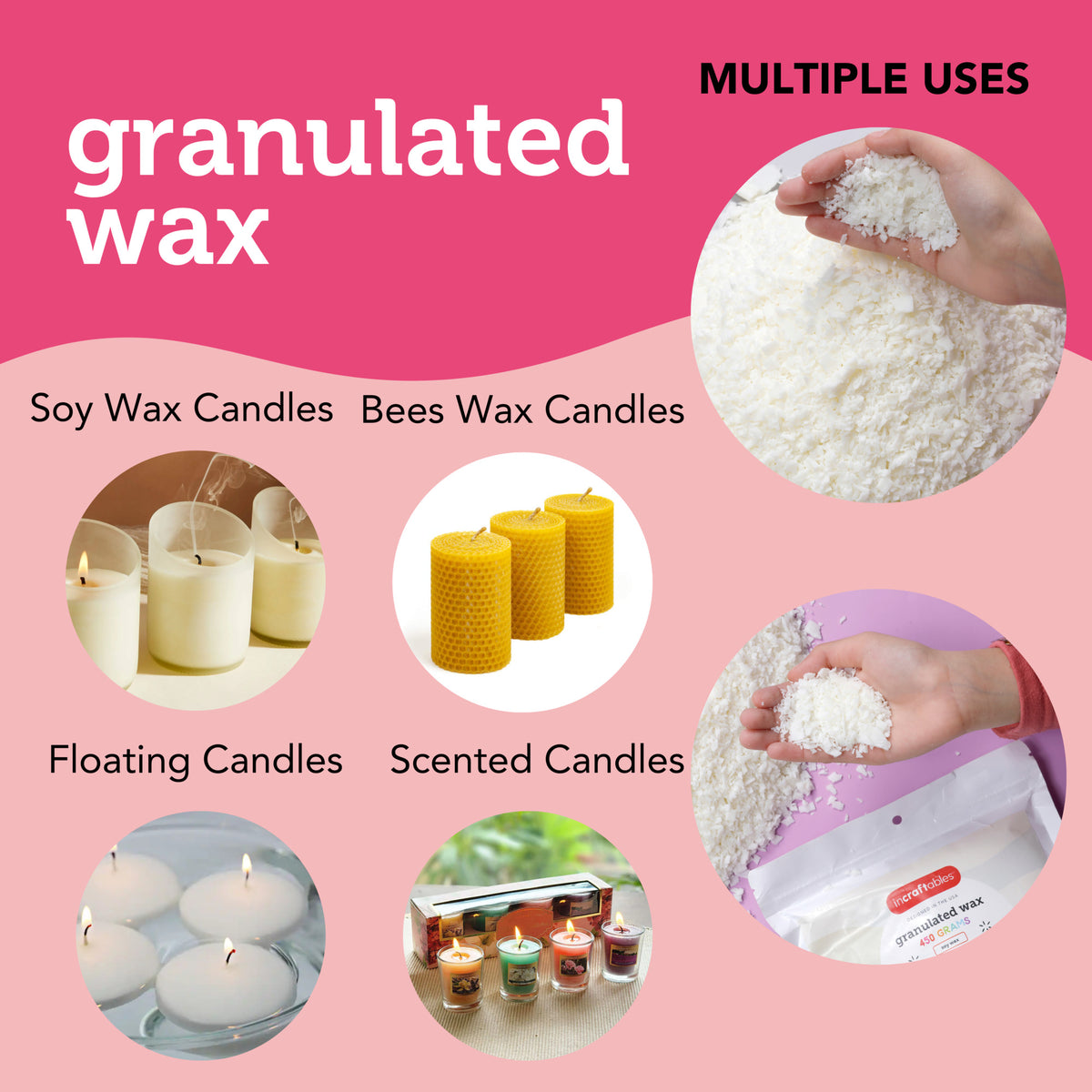 Granulated Soy Wax for Candle Making