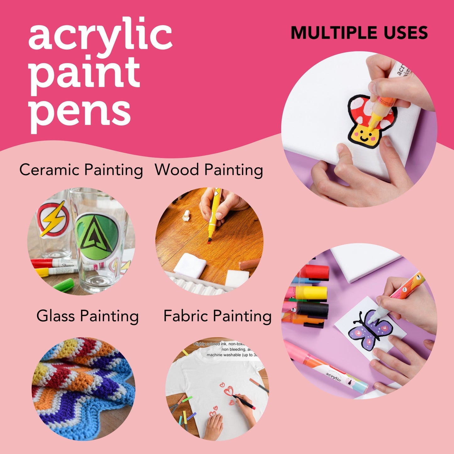 Image of Multiple Uses for Bulk Acrylic Paint Pens | Caption-Multiple Uses for Bulk Acrylic Paint Pens