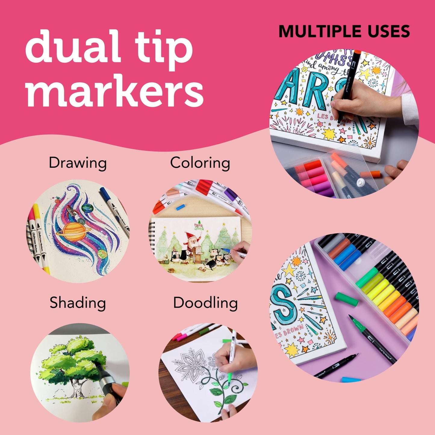 Image of Multiple Uses for Bulk Dual Tip Markers | Caption-Multiple Uses for Bulk Dual Tip Markers