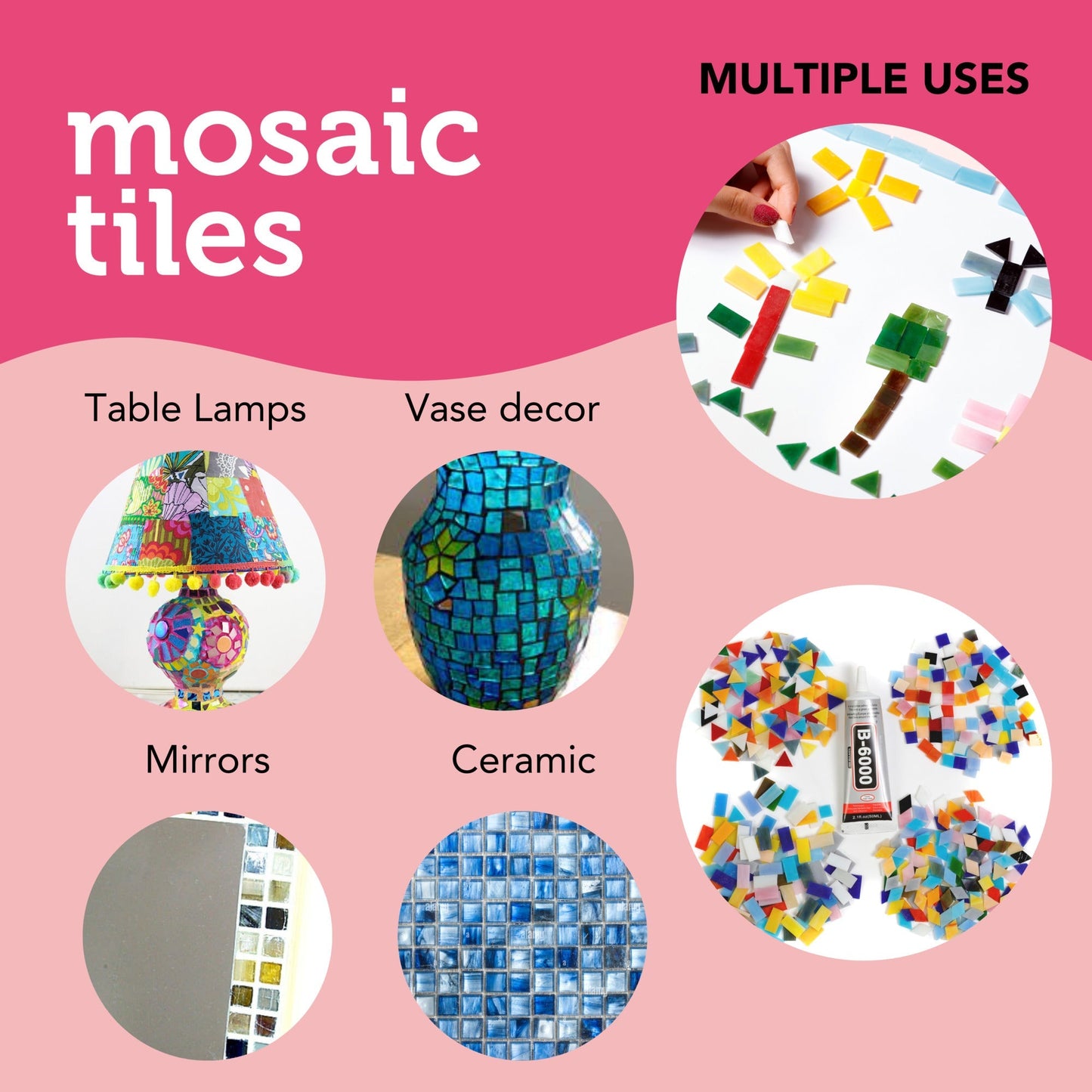 Image of Multiple Uses for Bulk Mosaic Tiles | Caption-Multiple Uses for Bulk Mosaic Tiles