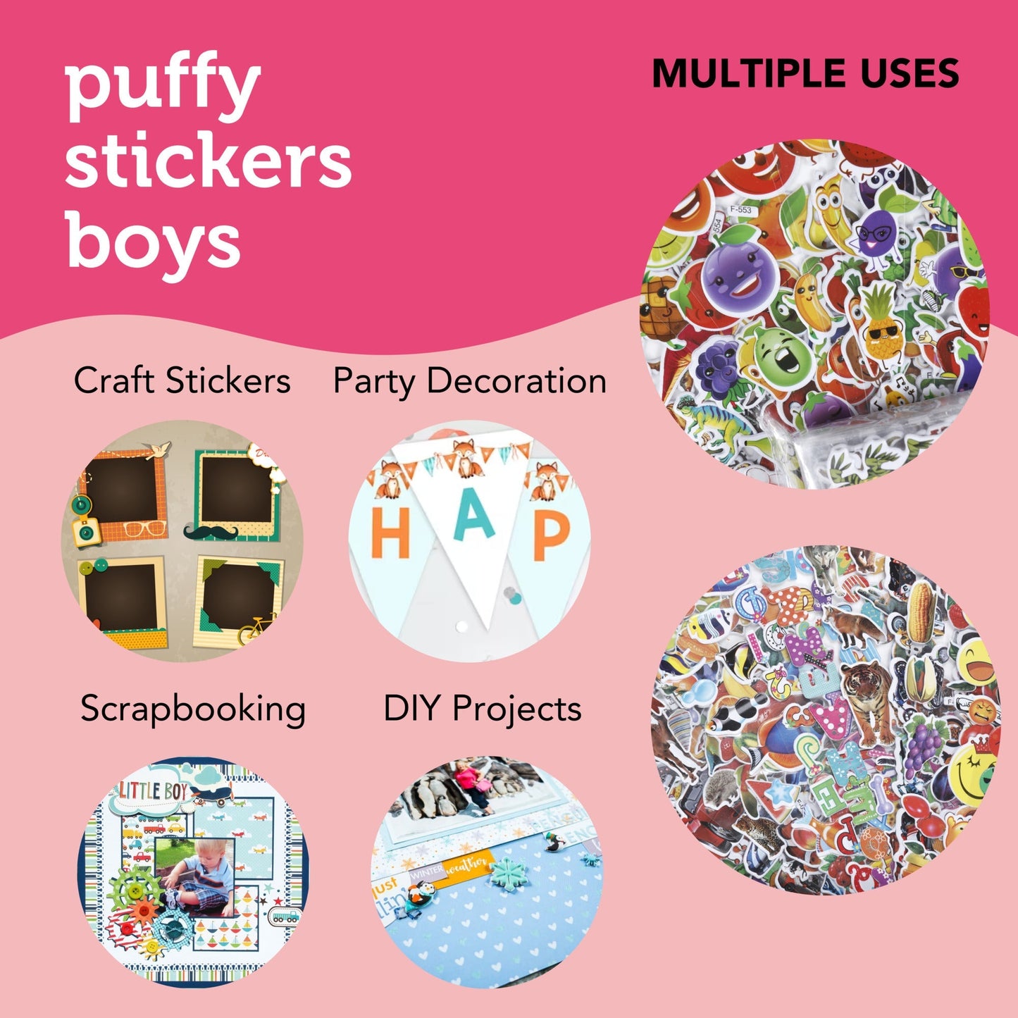 Image of Multiple Uses for Bulk Puffy Sticker Boy | Caption-Multiple Uses for Bulk Puffy Sticker Boy
