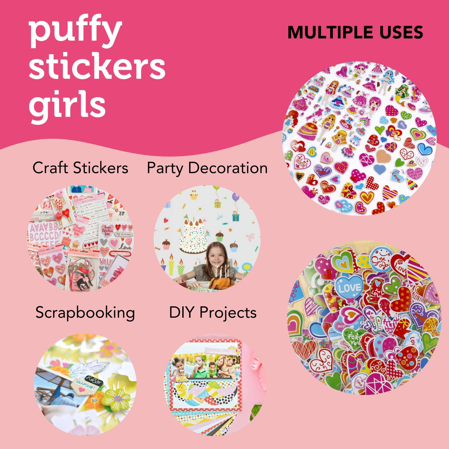 Image of Multiple Uses for Bulk Puffy Sticker Girl | Caption-Multiple Uses for Bulk Puffy Sticker Girl