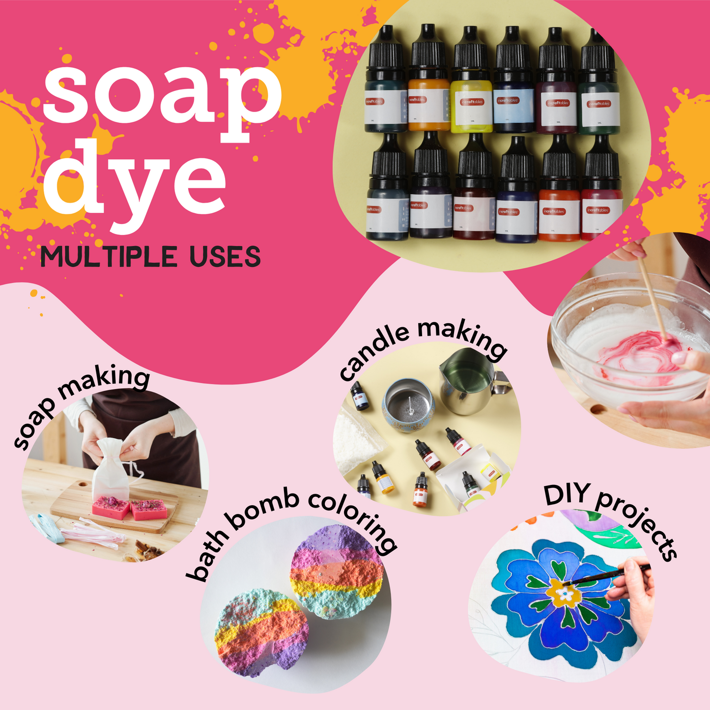 Image of Multiple Uses for Bulk Soap Dye | Caption-Multiple Uses for Bulk Soap Dye