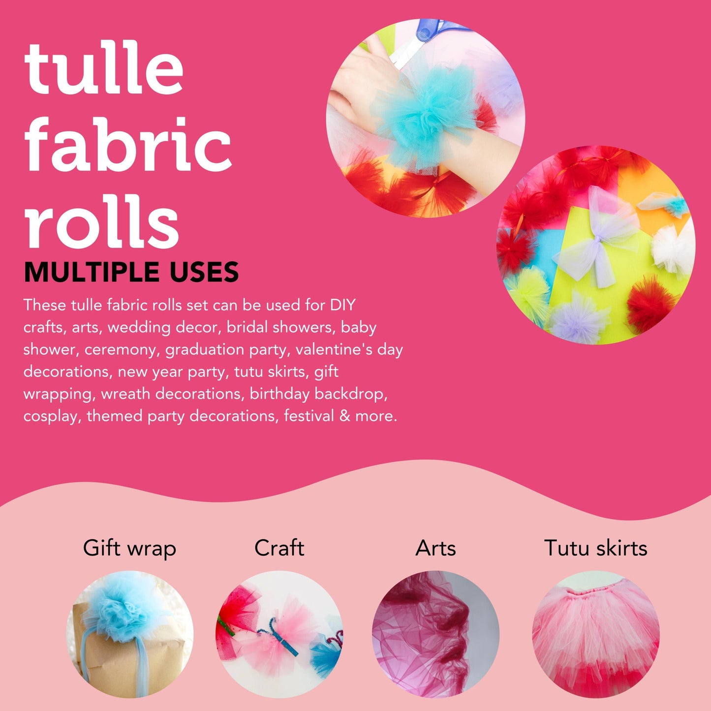 Image of Multiple Uses for Bulk Tulle Fabric Rolls | Caption-Multiple Uses for Bulk Tulle Fabric Rolls