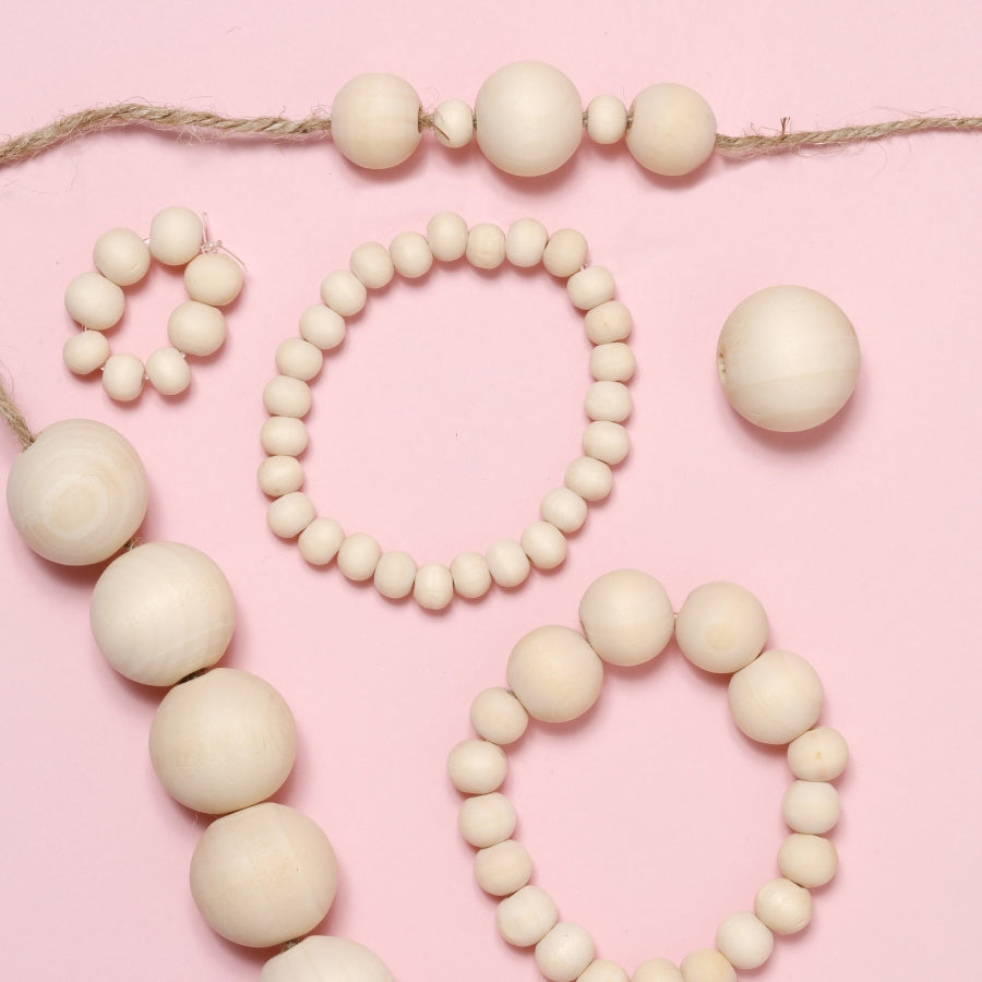 Image of Necklace and Bracelet Designs Made with Bulk Wooden Beads | Caption-Necklace and Bracelet Designs Made with Bulk Wooden Beads