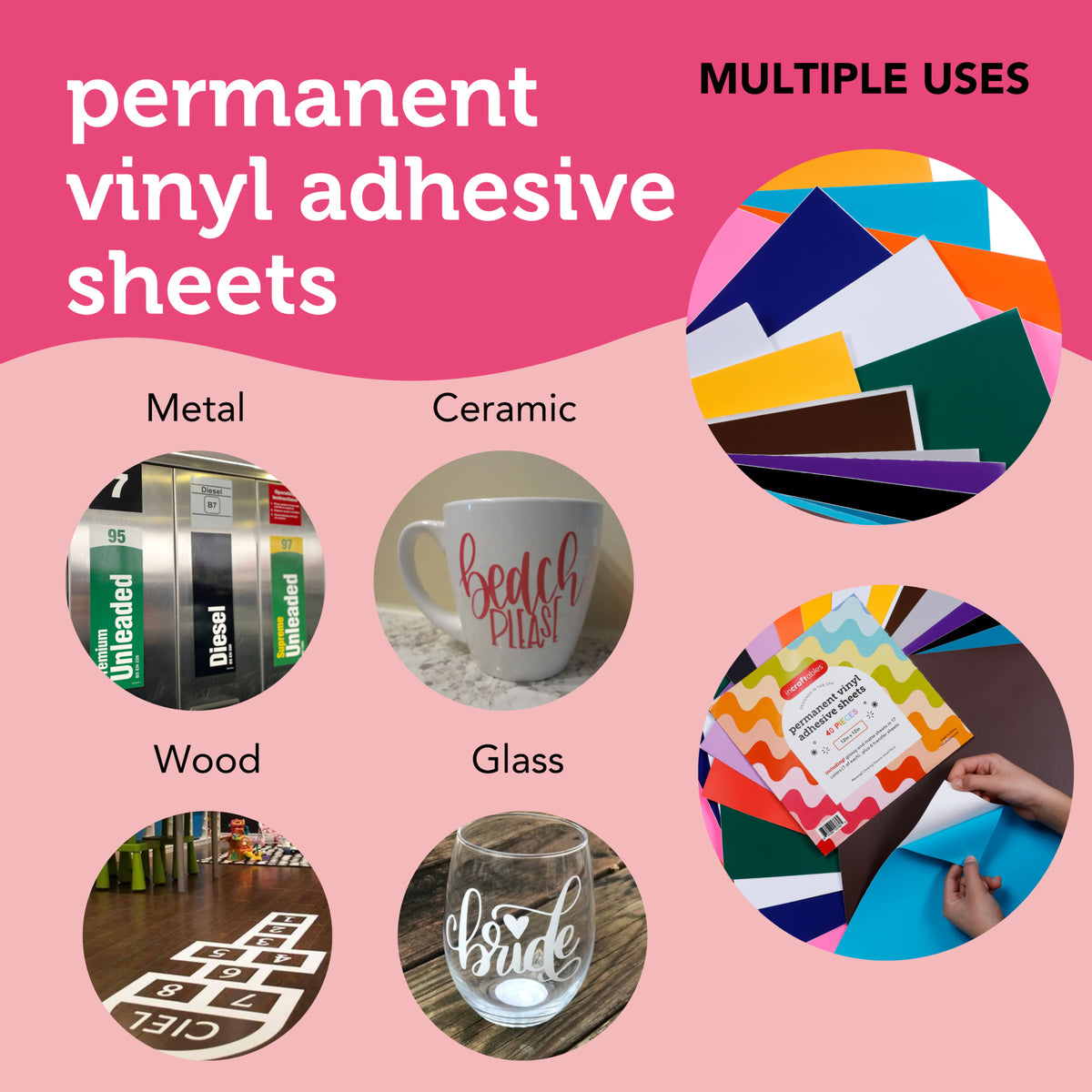 Permanent Vinyl Adhesive Sheets – Incraftables