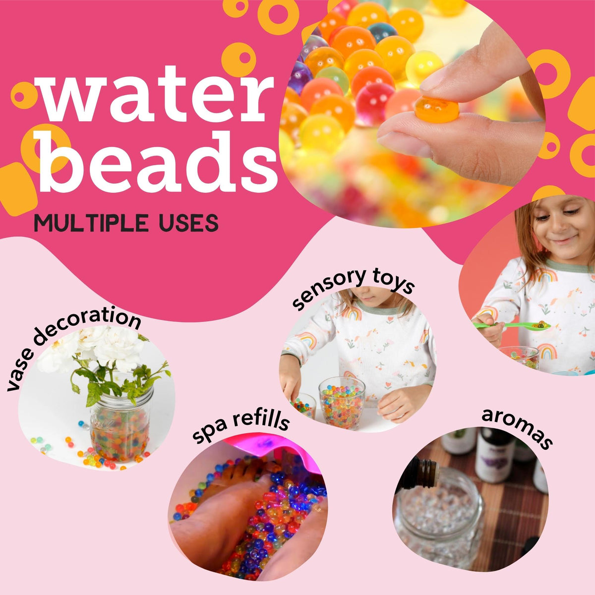 No Nasties Kids Biodegradable Water Beads - Little Giants Kids Store