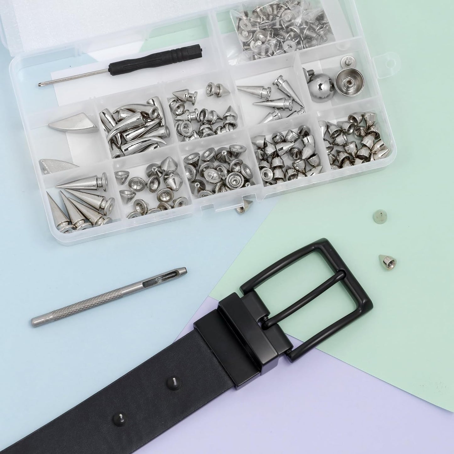 Image of Using Spikes and Studs for Crafting Close-up | Caption-Using Spikes and Studs for Crafting Close-up