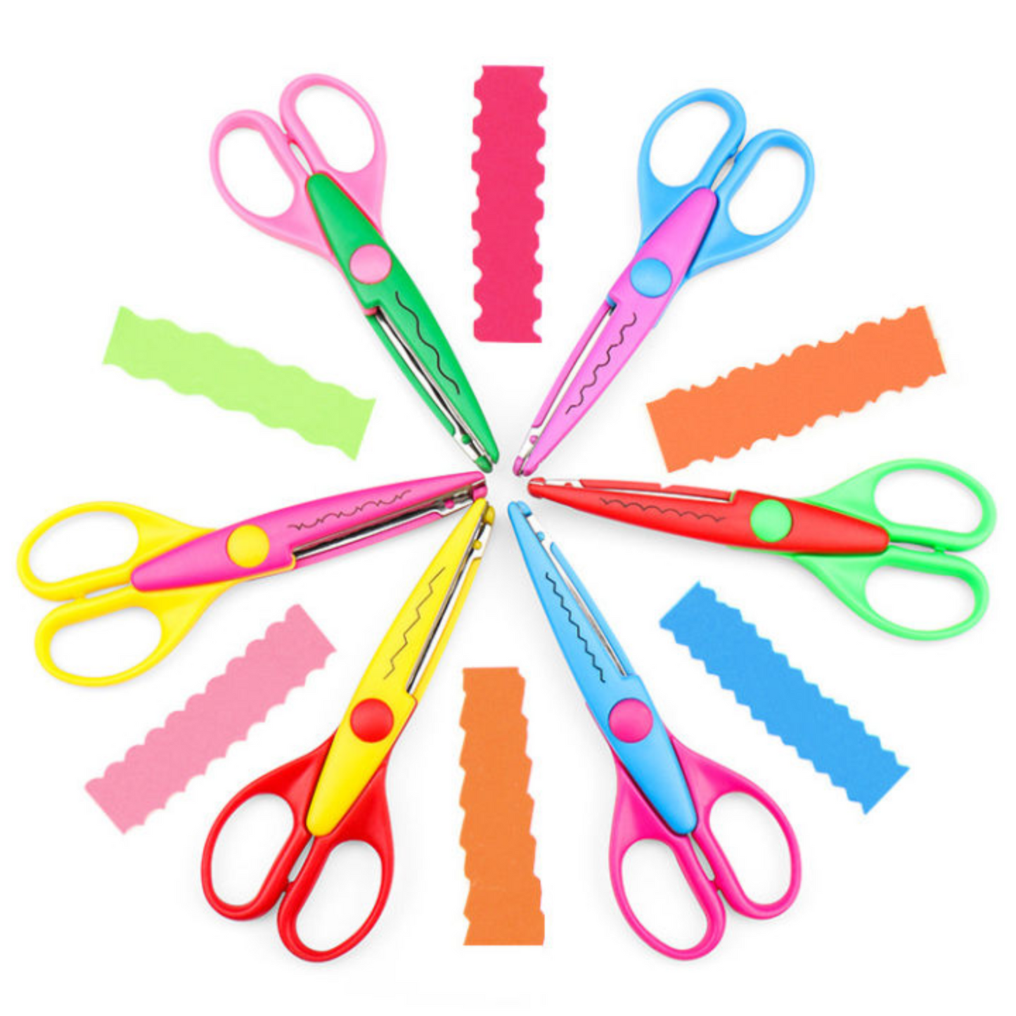 Bulk Craft Pattern Scissors 6pcs