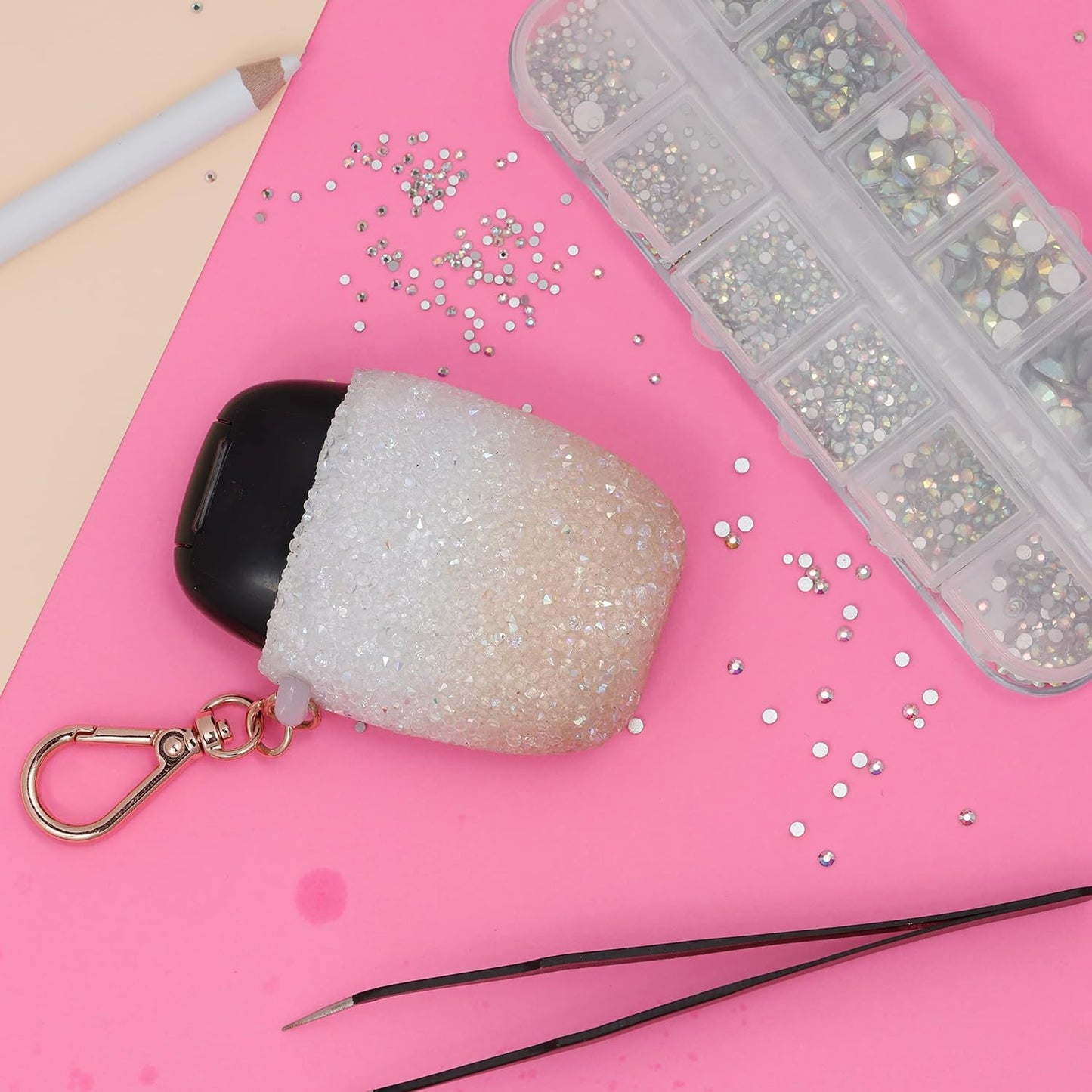 Image of Applying Flat Back Gems for Crafting | Caption-Applying Flat Back Gems for Crafting