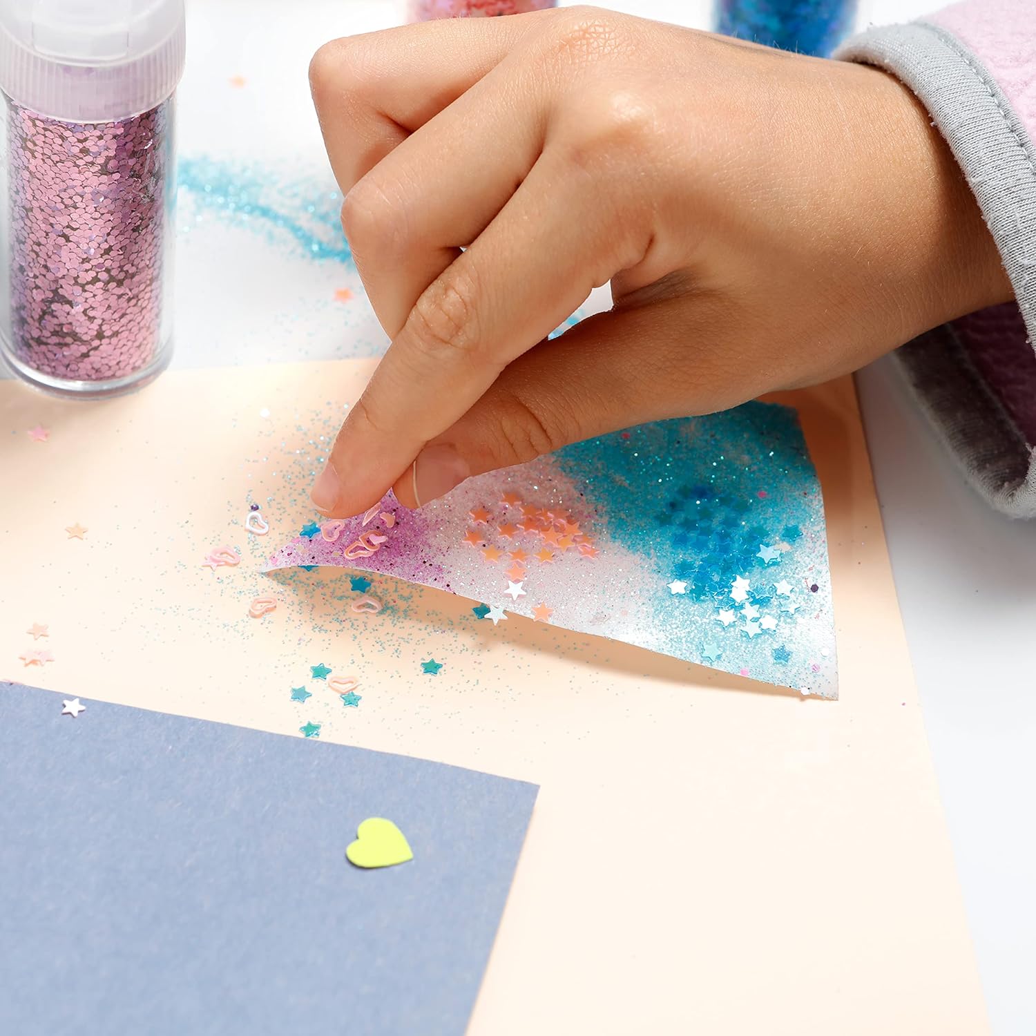 Image of Applying Glitter for Crafting