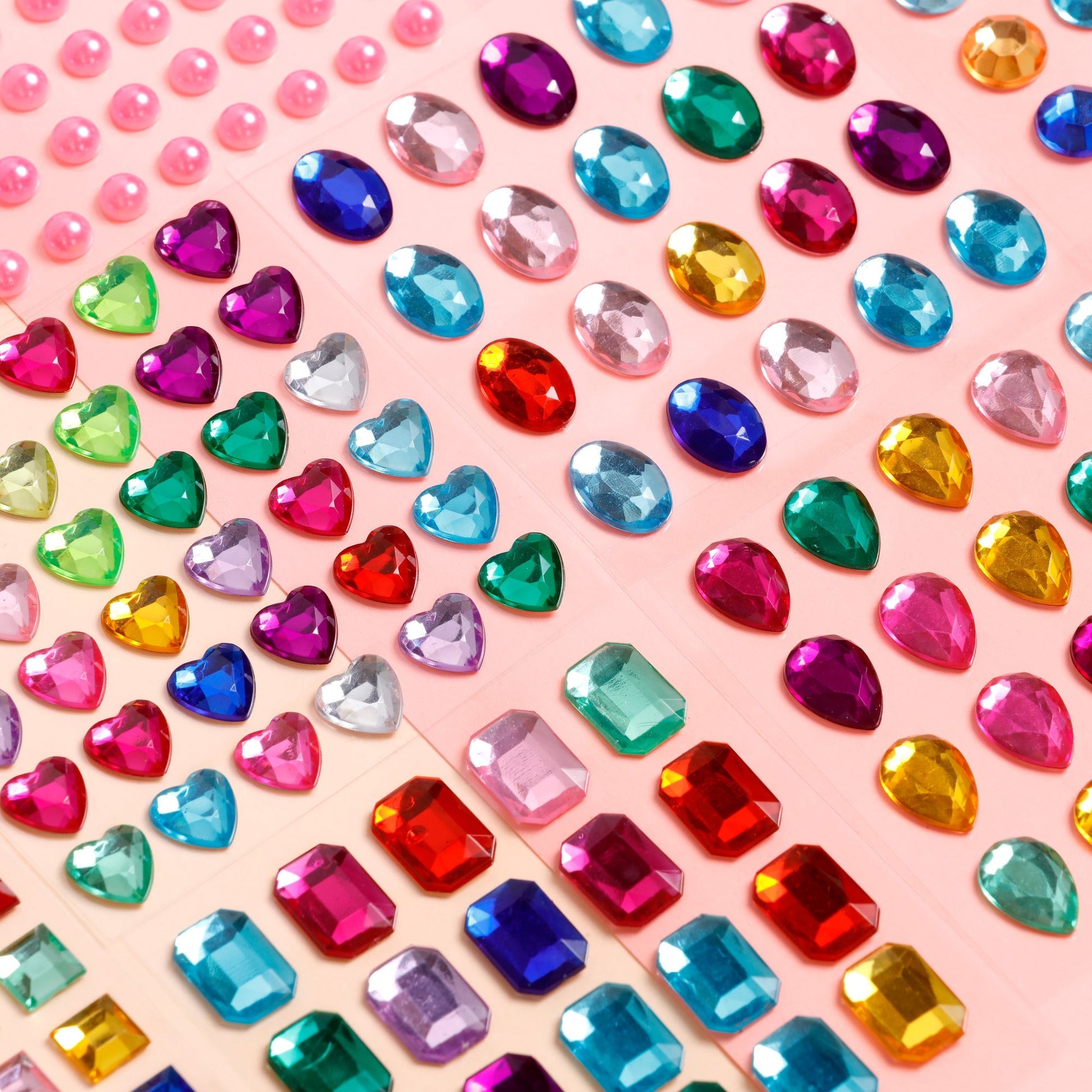 Image of Assorted Rhinestone Stickers Close-up