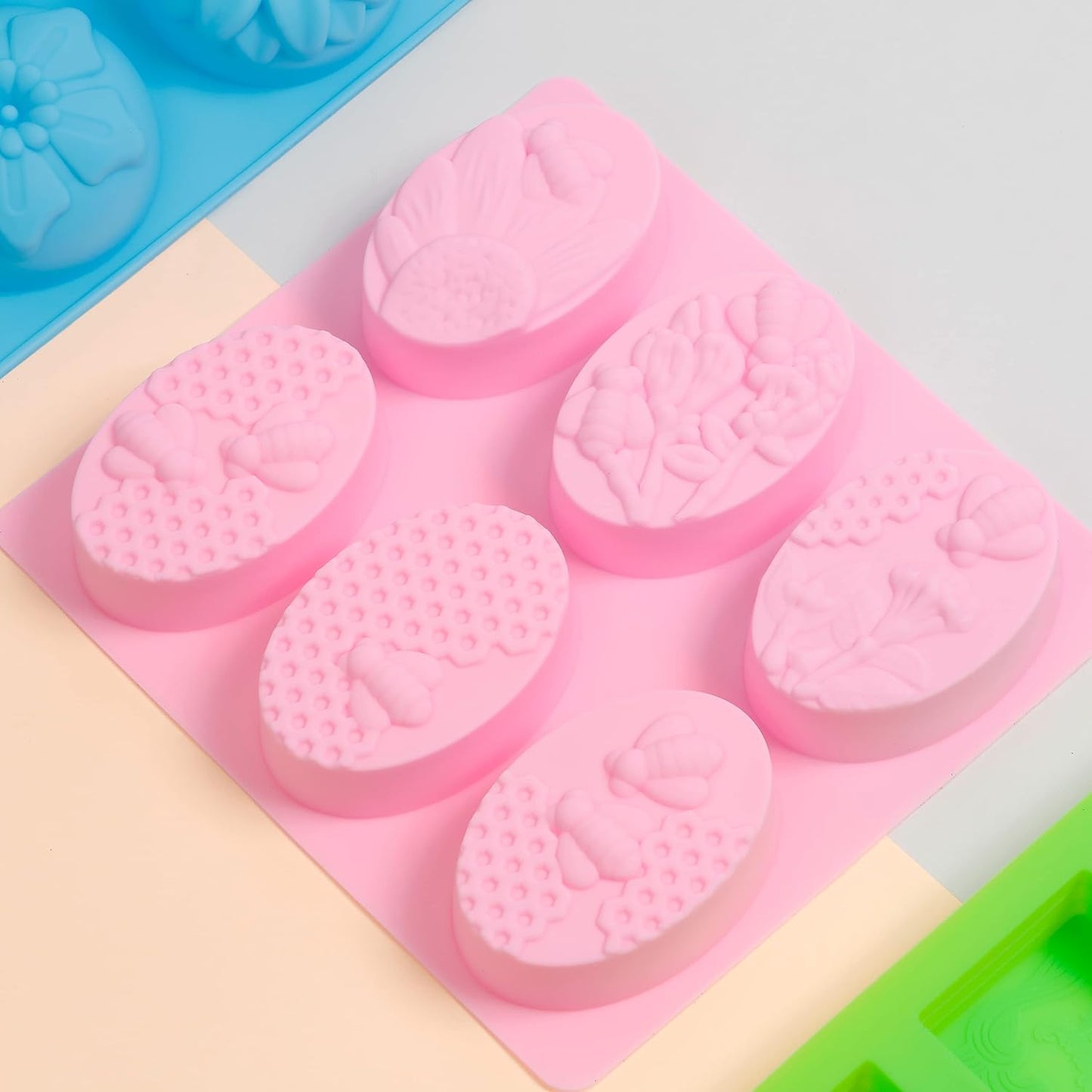 Image of Assorted Soap Molds Close-up | Caption-Assorted Soap Molds Close-up