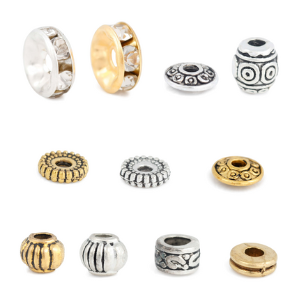Image of Assorted Spacer Beads Designs 