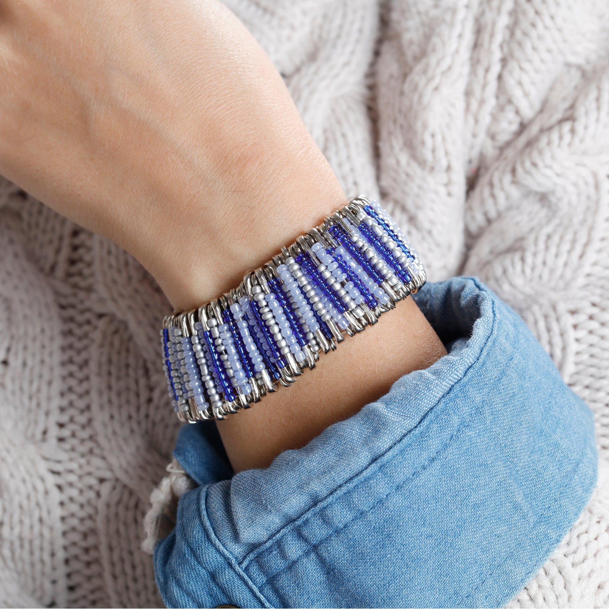 Image of Bracelet Made with Bulk Seed Beads