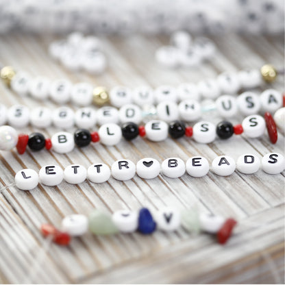 Image of Bracelets Made from Bulk Letter Beads Kit 