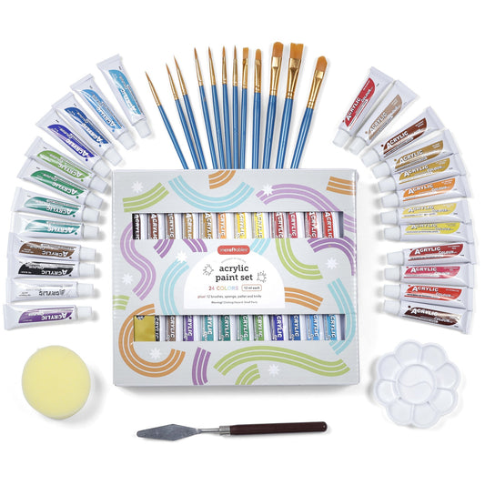 Image of Bulk Acrylic Paint Set Overview 