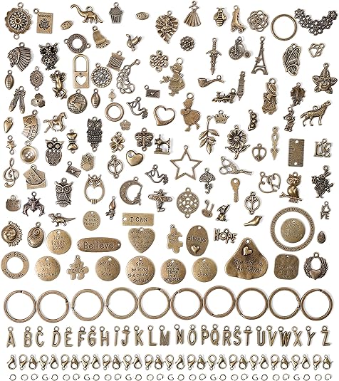 Image of Bulk Bronze Antique Charms Set Overview 