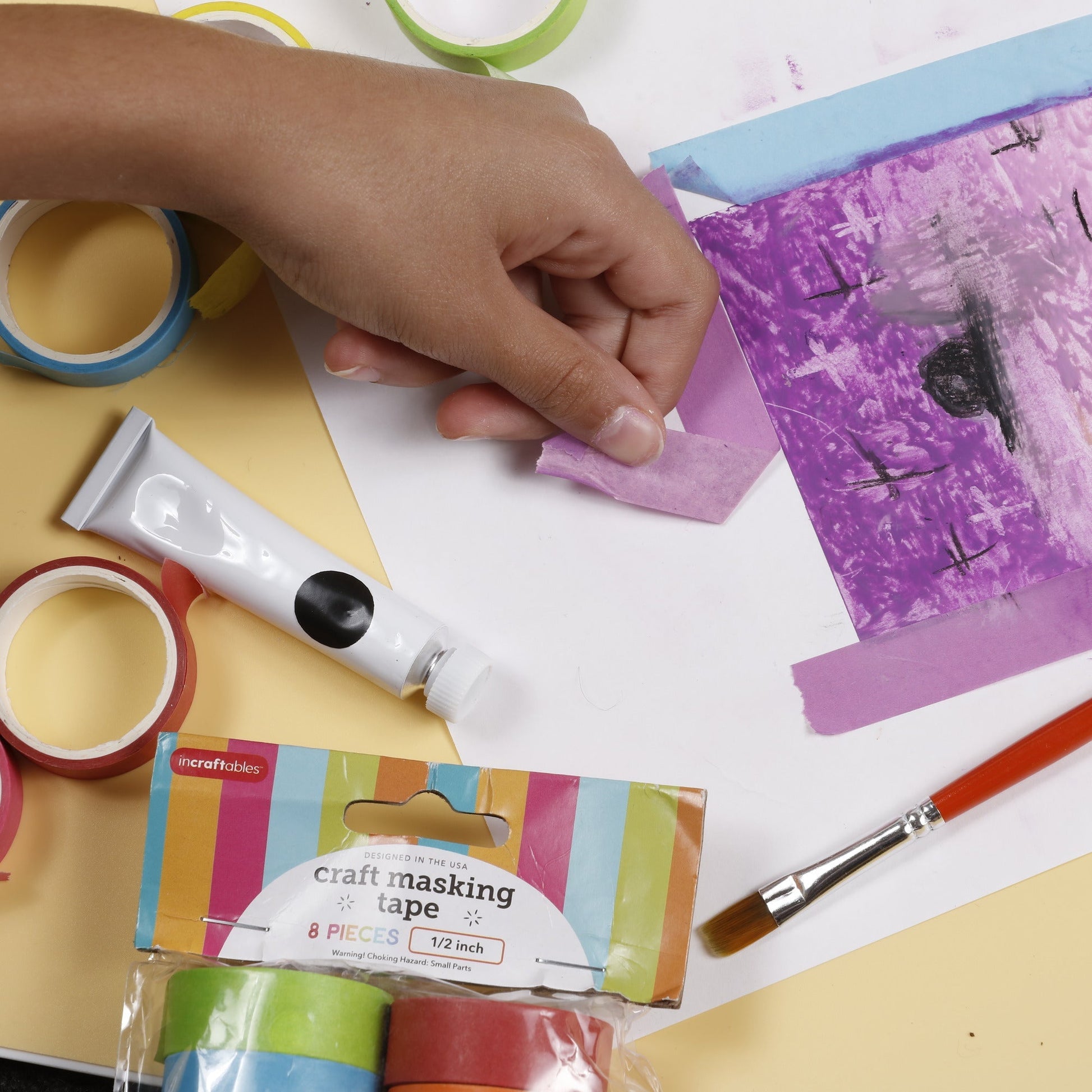 Image of Bulk Craft Masking Tape in Hand Display | Caption-Bulk Craft Masking Tape in Hand Display