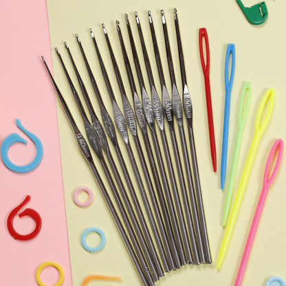 Image of Bulk Crochet Hooks Set Display 