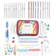 Image of Bulk Crochet Hooks Set Overview | Caption-Bulk Crochet Hooks Set Overview