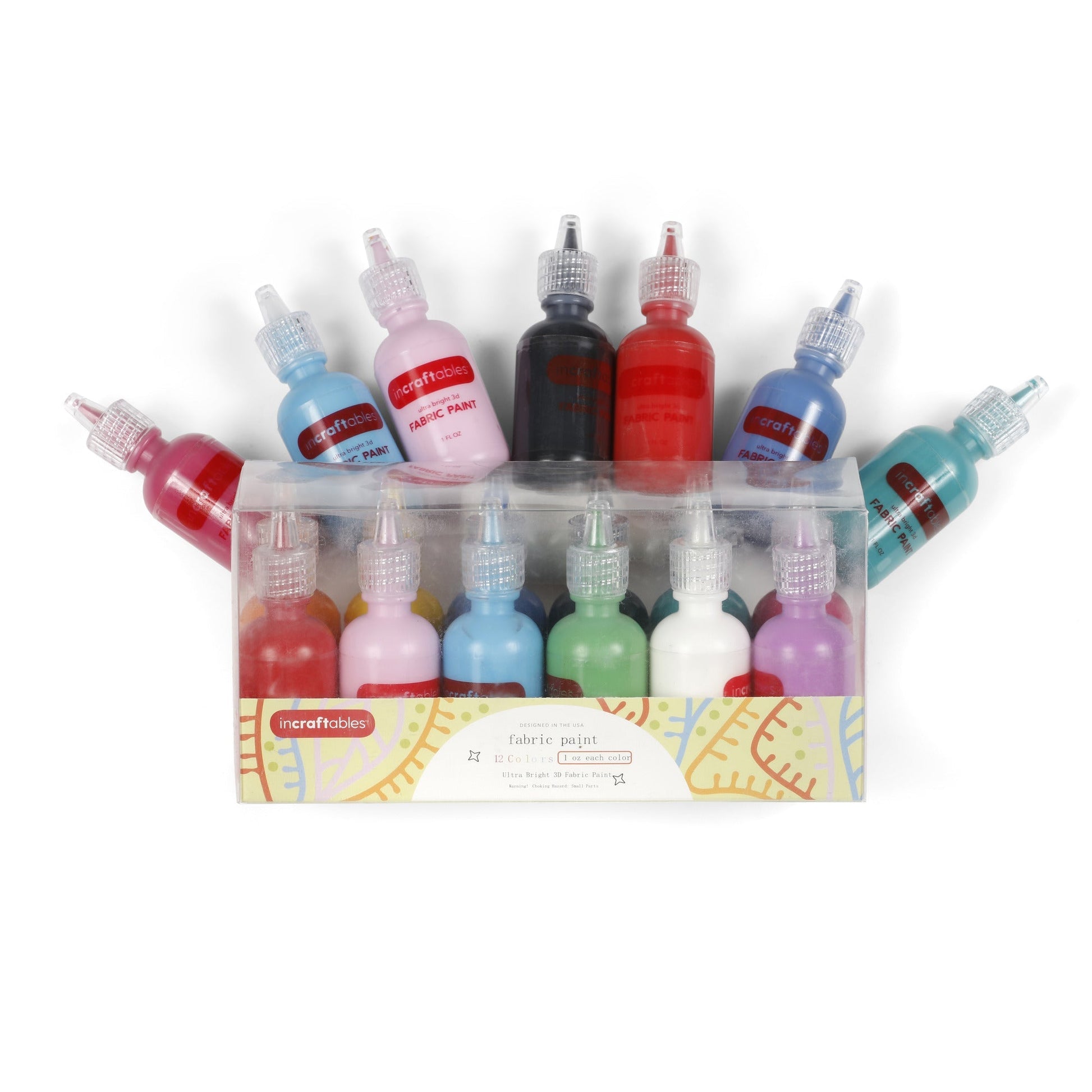 Image of Bulk Fabric Paint Set Display