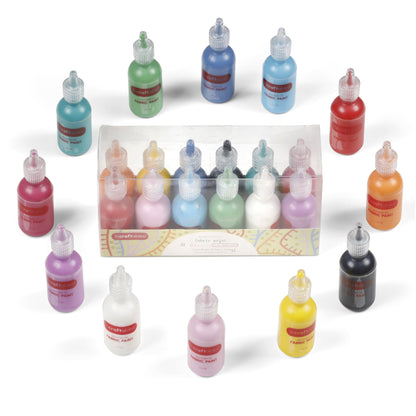 Image of Bulk Fabric Paint Set Overview 