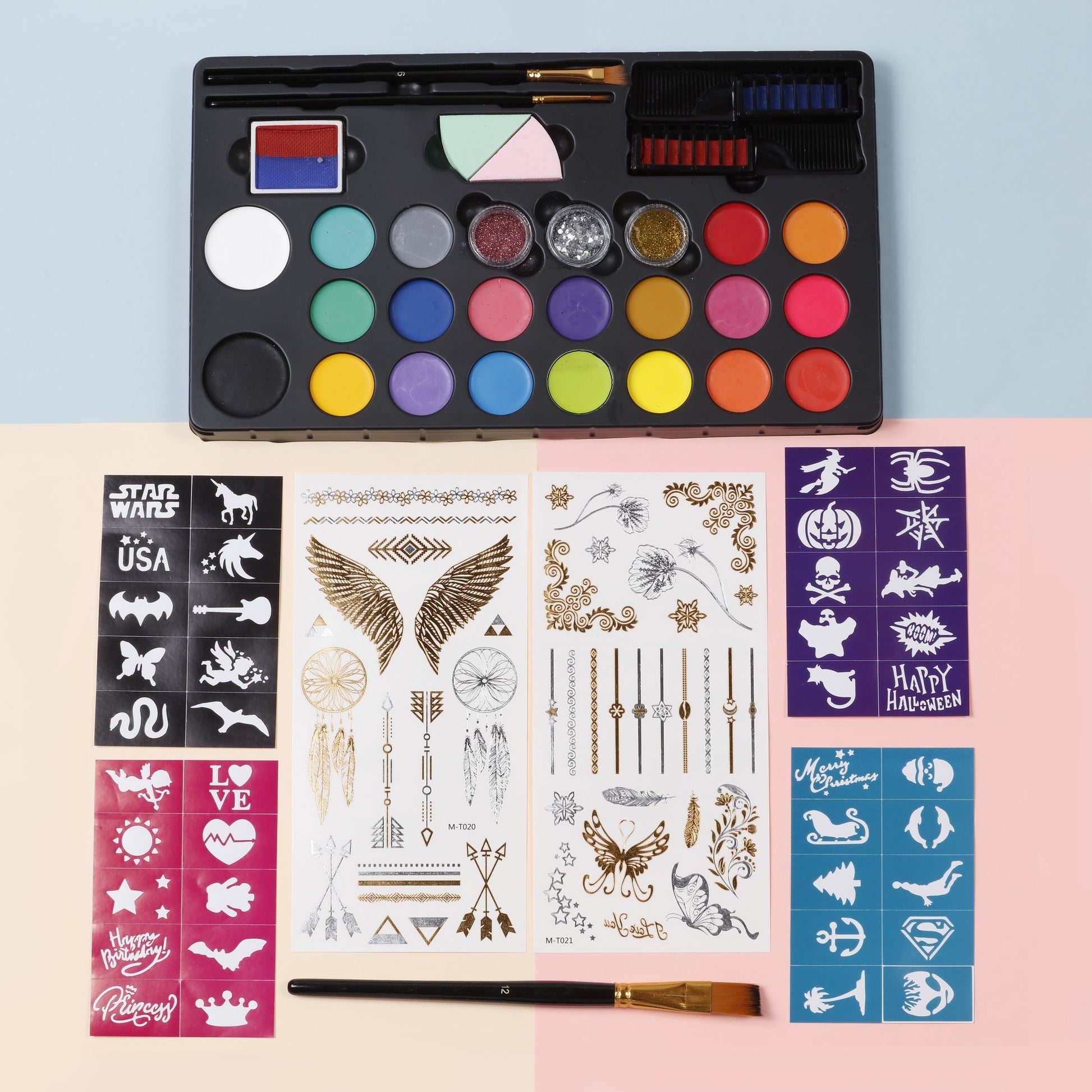 Image of Bulk Face Paint Kit In Use Display