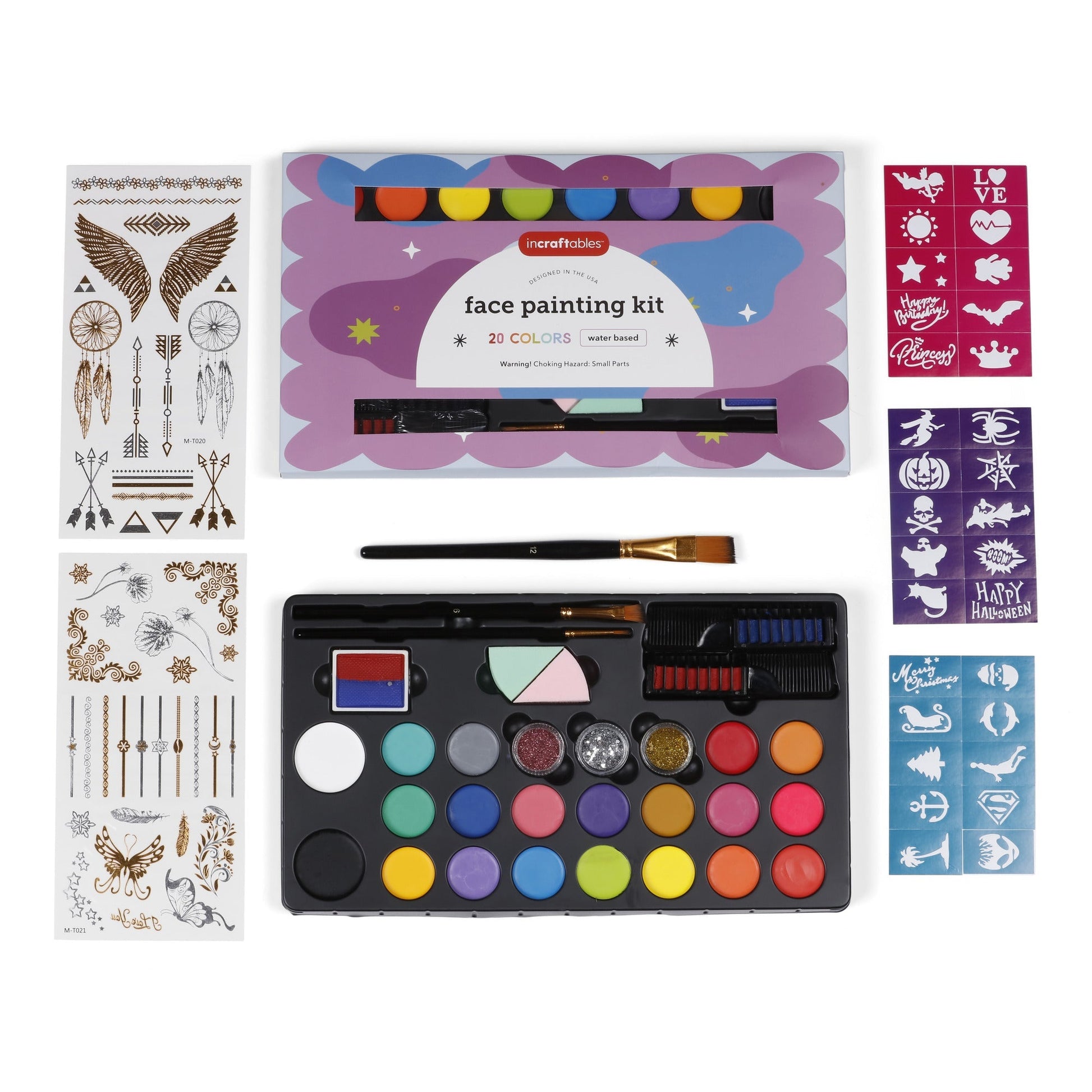 Image of Bulk Face Paint Kit Overview | Caption-Bulk Face Paint Kit Overview