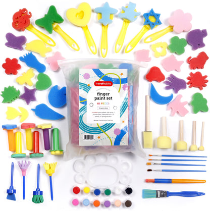 Image of Bulk Finger Paint Set Overview 