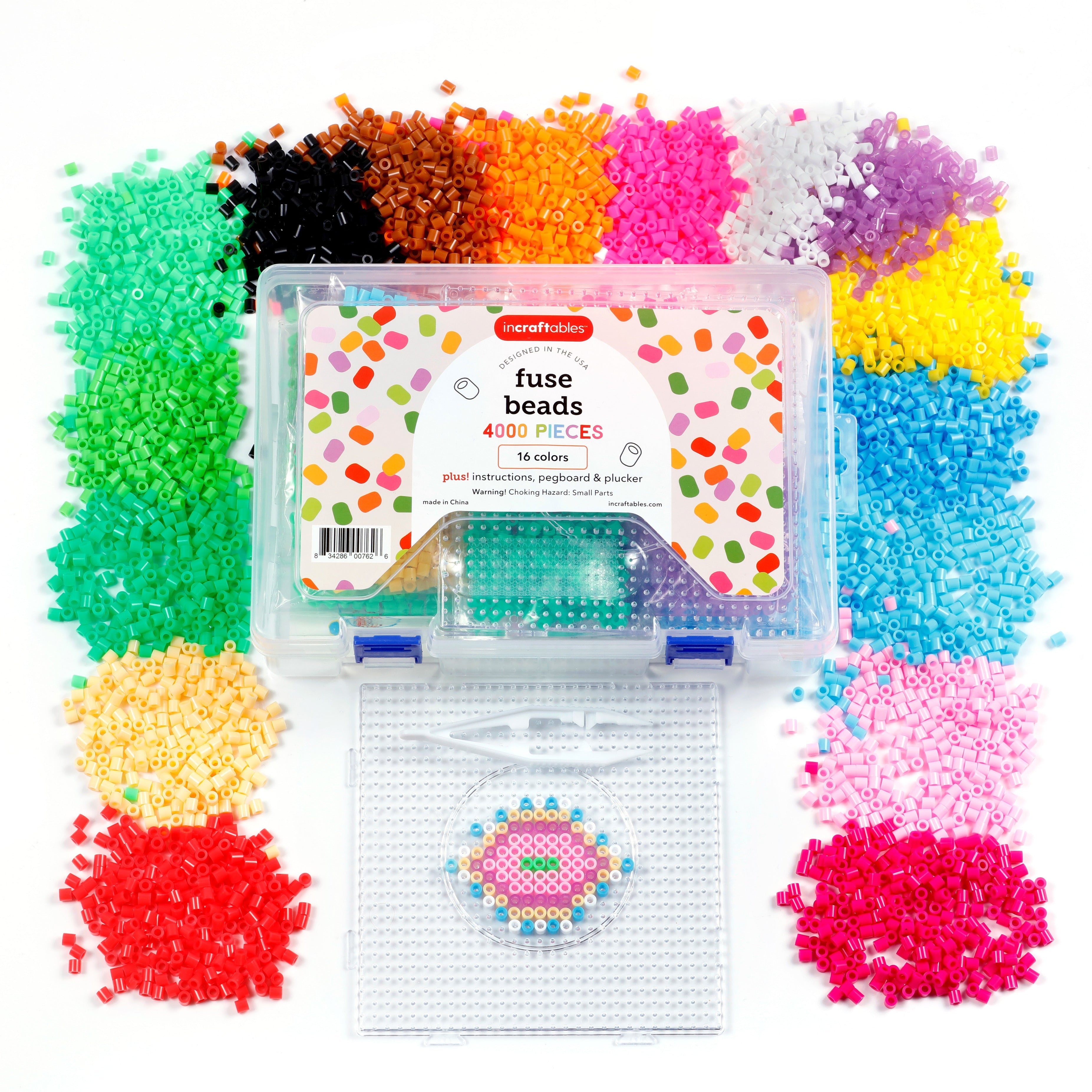 Fuse Bead Machine Bulk Fuse Beads Kit | 4000pcs, 5mm | Incraftables