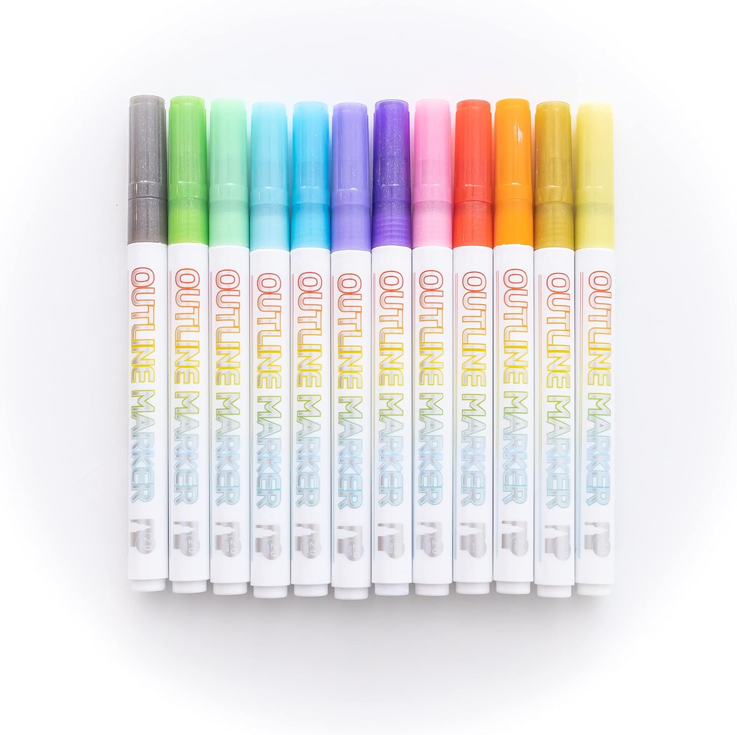 Image of Bulk Glitter Markers Color Display