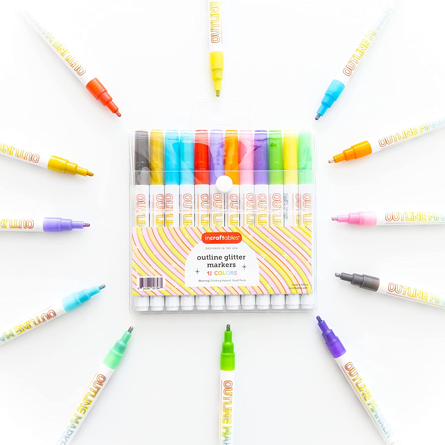 Image of Bulk Glitter Markers Set Overview