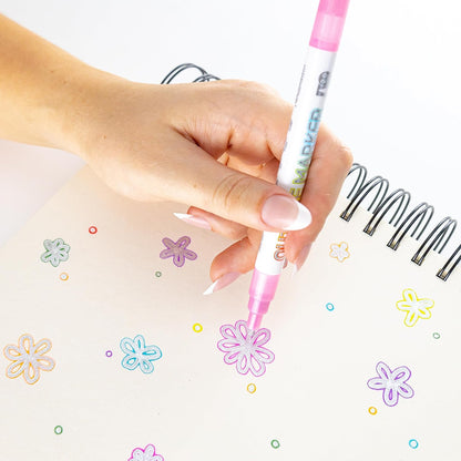 Image of Bulk Glitter Markers in Use Close-up 