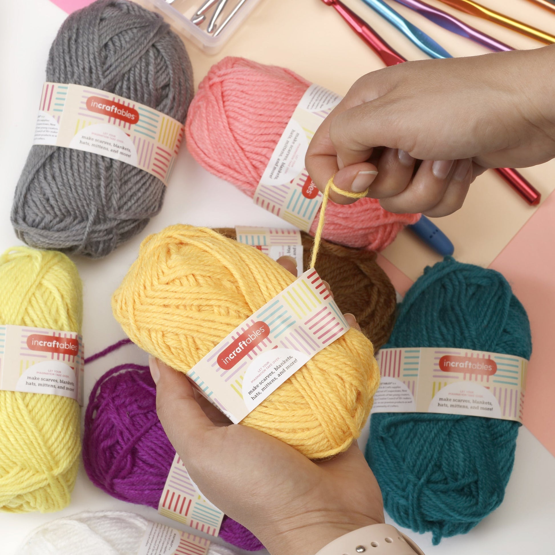 Image of Bulk Knitting Crochet Close-up Display