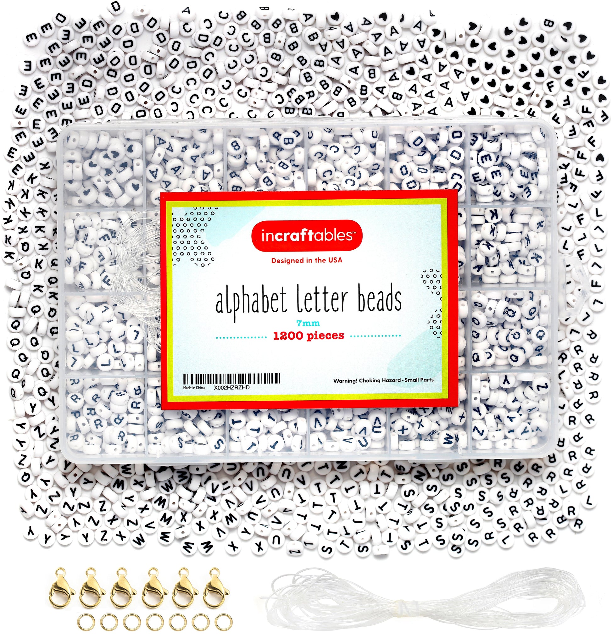 Image of Bulk Letter Beads Kit Overview  | Caption-Bulk Letter Beads Kit Overview