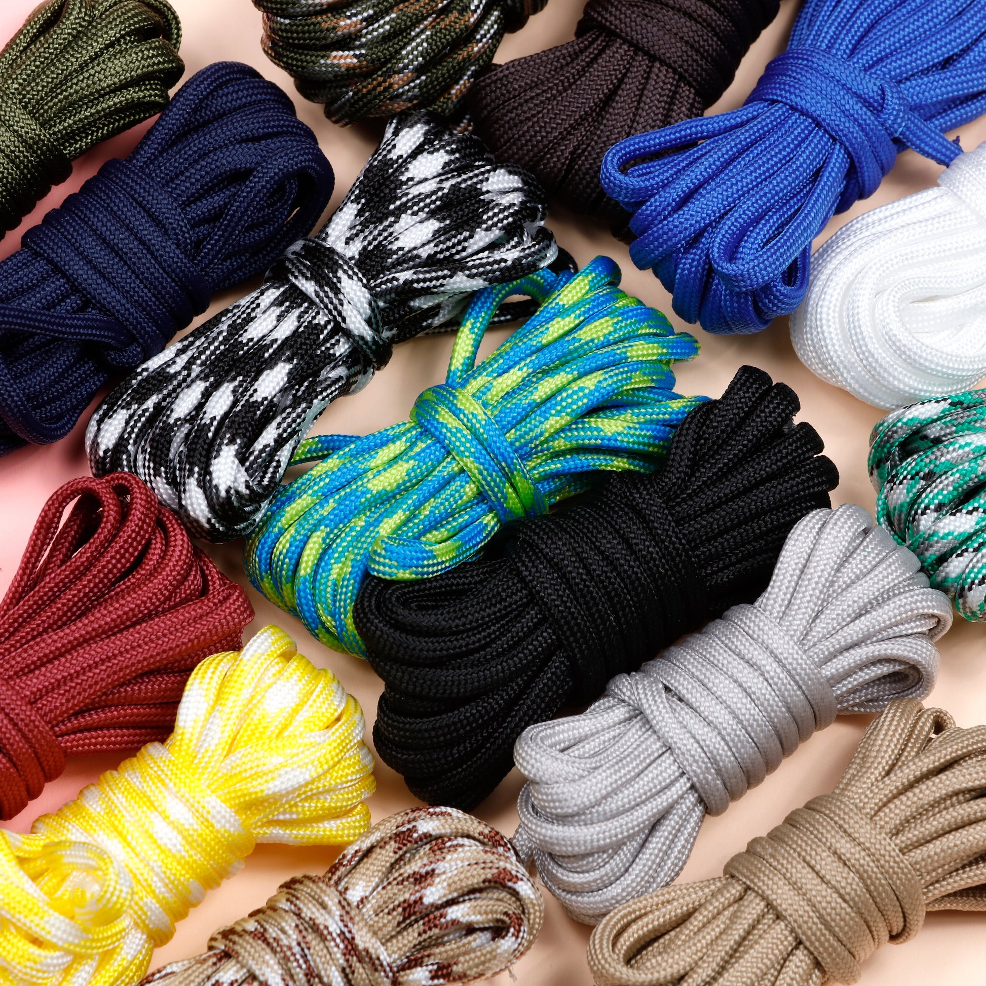 Image of Bulk Paracord Set Paracord and Buckles Display