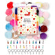 Image of Bulk Pom Poms Keychains Set Overview | Caption-Bulk Pom Poms Keychains Set Overview