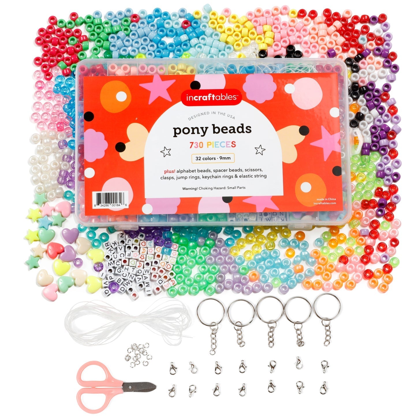 Image of Bulk Pony Beads Set Overview | Caption-Bulk Pony Beads Set Overview