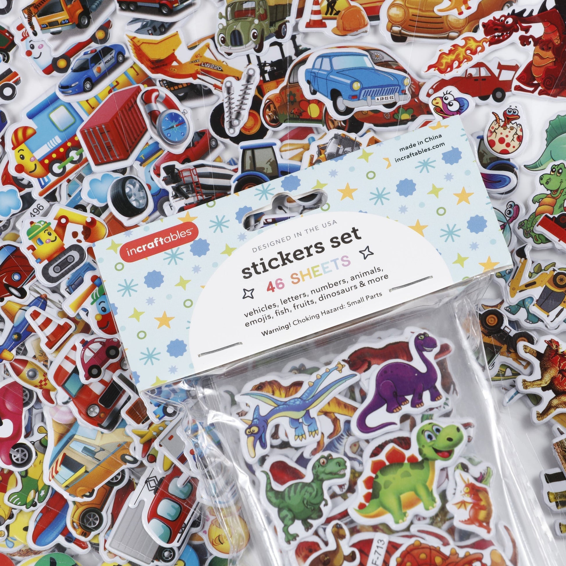 Image of Bulk Puffy Sticker Boy Display