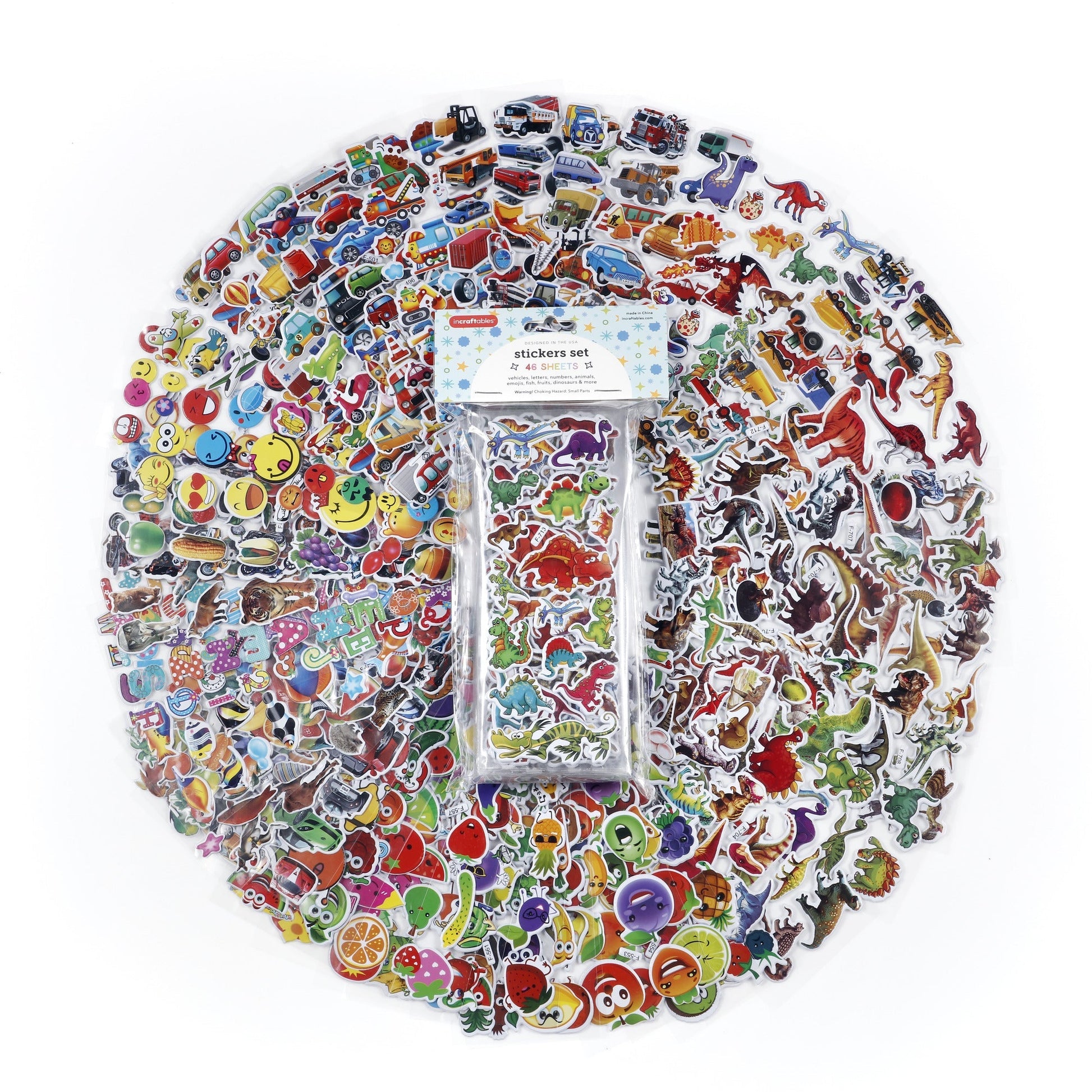 Image of Bulk Puffy Sticker Boy Overview