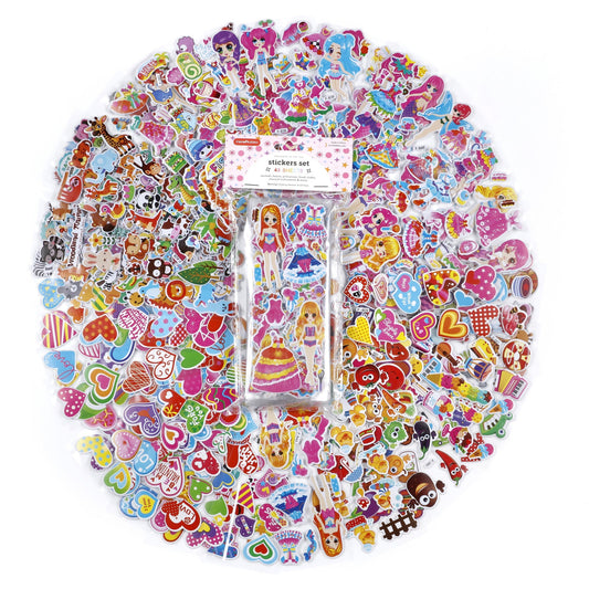 Image of Bulk Puffy Sticker Girl Overview